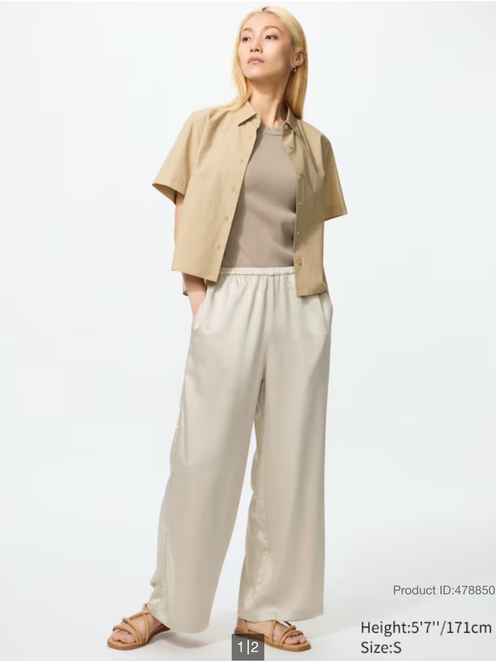 Uniqlo Satin Easy Pants